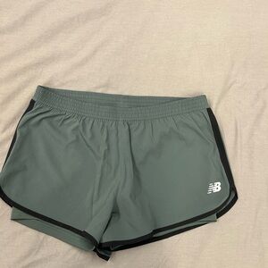 New Balance Green Athletic Shorts Lightweight Performance